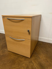 Used Project Beech 2 Drawer Filing Cabinet