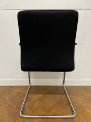 Used Sven Christiansen Black Cloth Chrome Cantilever Framed Meeting Chair (Set of x 5)