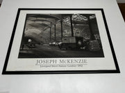A Framed Black and White Print of Liverpool Street Station by Joseph McKenzie 1952