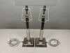 A Pair of Obelisk Style Art Deco Table Lamps (No Shades)