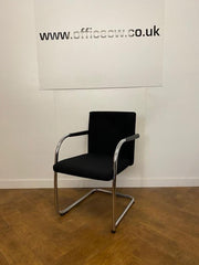 Used Vitra Visasoft Black Cloth Meeting/Boardroom Chairs