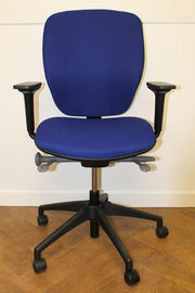 Used Blue Cloth Orangebox Joy swivel/operator chair