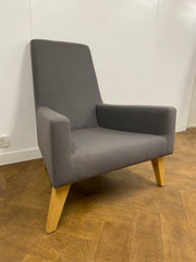Used Hitch Mylius HM44 Armchair in New Grey Wool