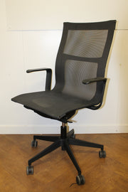 Used Black Mesh ICF Swivel Chair