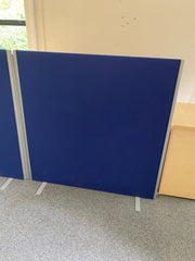 Used Blue Cloth 1200mmh x 1200mmw Freestanding Linking Screens