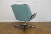 Used Boss Designs Kruze Armchair Turquoise & Brown Patterned Cloth