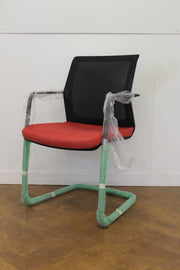 New. Orangebox WD-CA Red Cloth Meeting Chair