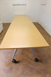 Used Wilkhahn Confair Oak Folding Table 5010mm x 1000mm