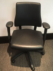Used Black Leather BMA Axia Executive/Managers chair