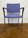 Used Casala Feniks XL Lilac Cloth 4 Legged Stacking Meeting Chair (Set of 4)