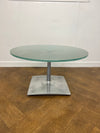 Used Frosted Glass 800mm Diameter Coffee Table
