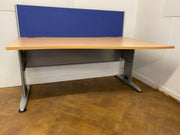 Used Mobili Beech 1600mm Wave Desk