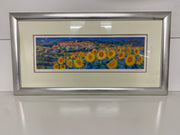 Used Framed Limited Edition Print "Sunflowers, Simaine" by John Holt 485mm x 920mm
