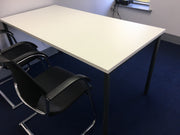 White rectangular meeting tables