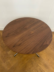 Used Walnut Effect Circular Coffee Table