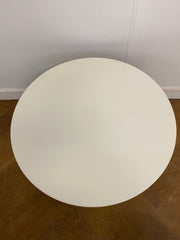 Used White Circular Coffee Table 600mm Diameter