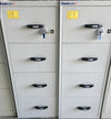 Used Chubb 4 Drawer Fireproof Filing Cabinets