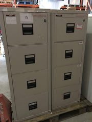 Used Fire-King 4 Drawer Fireproof Filing Cabinets