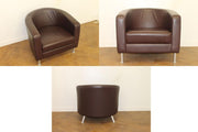 Used Boss Designs leather Tub Chairs