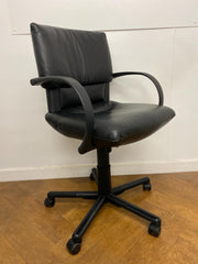 Used Vitra Imago by Mario Bellini in Black Leather