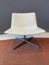 Used Arper Catifa 80 Low Lounge Chair in  White Leather