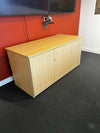 Used Oak 3 Door Credenza 1500mm Wide