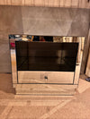 A Borghese Mirrored Art Deco Night/Tv Stand