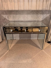 Borghese Art Deco Mirrored Console/Vanity Desk