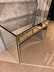 Borghese Art Deco Mirrored Console/Vanity Desk