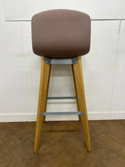 Orangebox Cubb 13 Bar Stool with Wooden Legs
