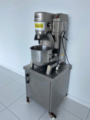 Used Hobart HSM20 Dough Mixer on stand with 3 x Attachments and Bowl.