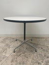 Original Vitra Charles Eames Circular White Contract Table 1000mm Diameter