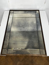Art Deco Style Contemporary Brass Framed Mercury/Silvered Glass Wall Mirror
