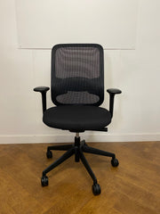 Used Orangebox Do Black Mesh/Cloth Swivel Chair