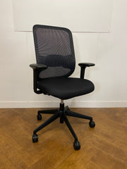 Used Orangebox Do Black Mesh/Cloth Swivel Chair