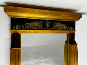 Vintage Regency Egyptian Revival Style Gold Wall Mirror