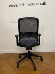 Used Orangebox Do Black Mesh/Cloth Swivel Chair