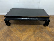 Antique Chinese Black Low Coffee Table