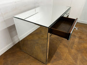 Art Deco Style Glazed Mirrored 2 Drawer Console/Dressing Table