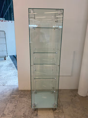 Used Glass Display Cabinet 1800mmh x 400mmw x 400mmd