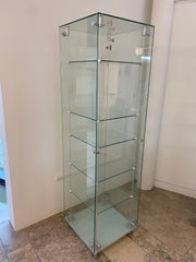 Used Glass Display Cabinet 1800mmh x 400mmw x 400mmd