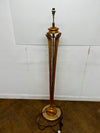 Vintage Gilded Palm Leaf Floor Lamp.