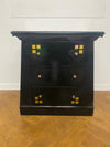 Black Lacquered 3 Drawer Side Cabinet/Chest