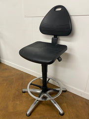 Used VWR All-In-One Alu Laboratory Technician Draughtsman Chair in Black PU