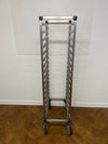 Used Commercial Catering Stainless Steel Tray Trolley on Wheels