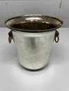 Antique French Silver Plated  Veuve Clicquot Ponsardin Ice Bucket with Lion Head Handles
