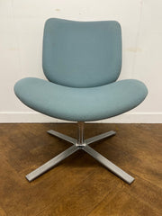 Used Orangebox Track 04 Reception/Lounge Chair in Pale Blue Cloth