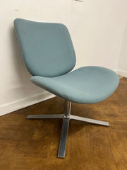 Used Orangebox Track 04 Reception/Lounge Chair in Pale Blue Cloth
