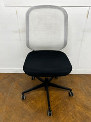Vitra Medapal White Mesh Back/Black Seat Swivel Chair. (NO ARMS)
