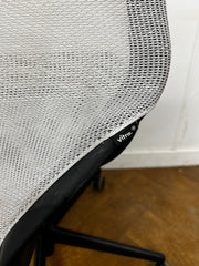 Vitra Medapal White Mesh Back/Black Seat Swivel Chair. (NO ARMS)